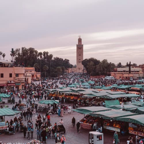 Utilizzo di eSIM nei souk di Marrakech